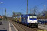 br-246-traxx-p160-de-2/422195/igt-246-011-schiebt-re-5 IGT 246 011 schiebt RE 5 Richtung Cuxhaven bei Ausfahrt Buxtehude am 20.04.2015