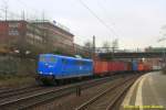 EGP 151 007 mit Containerzug in Hamburg-Harburg